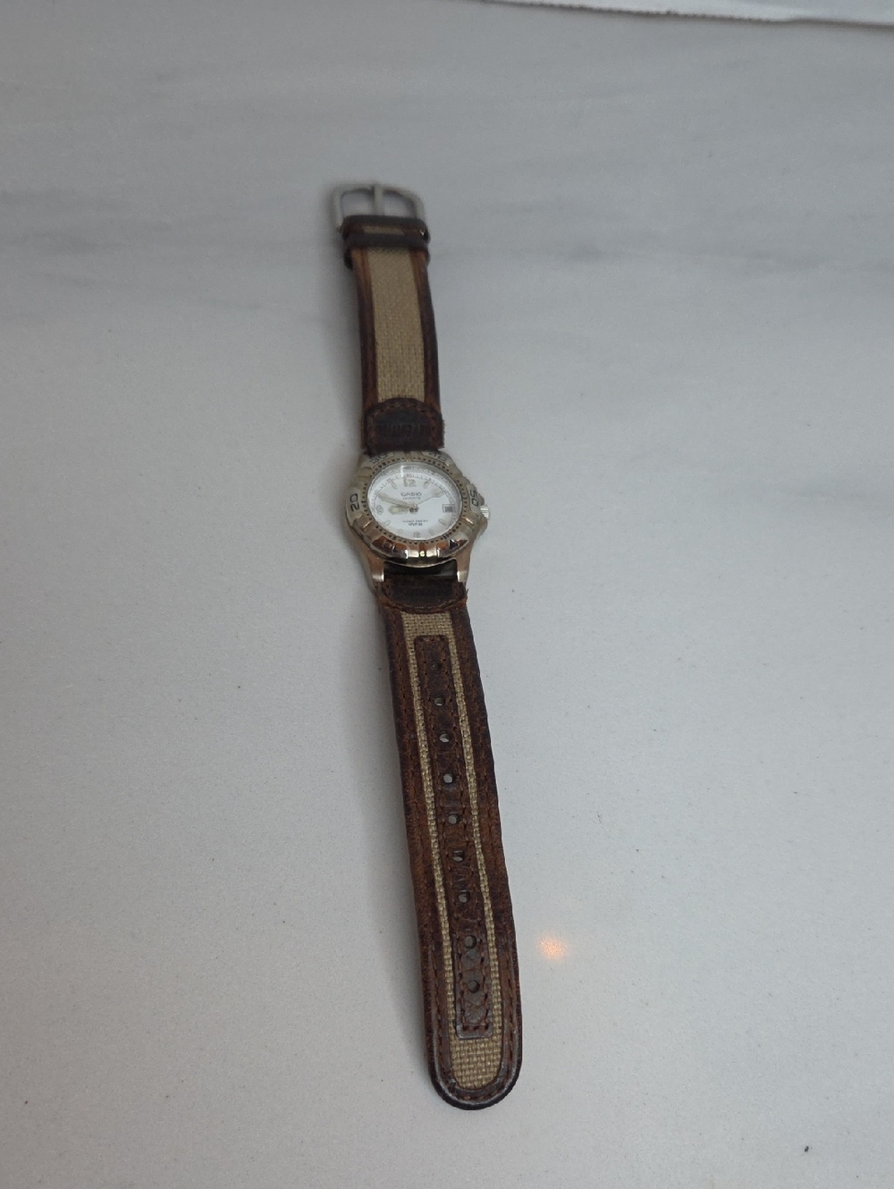 Casio Women's Watch in Brown and Beige